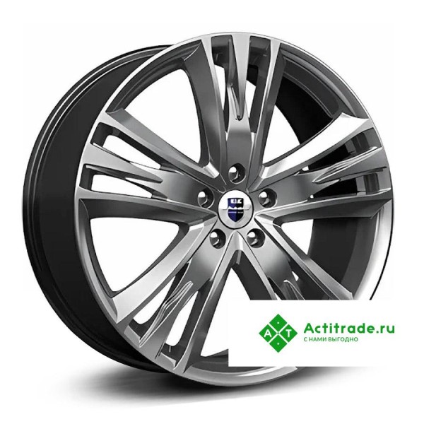 КиК Атлас R20/8.5J PCD 5x114,3 ET 38 ЦО 60,1 темно - серый глянцевый