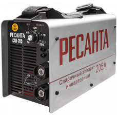 Сварочный аппарат РЕСАНТА САИ205 (140-260В, инвертор, ММА DC, 10-205A, 7,3кВт)