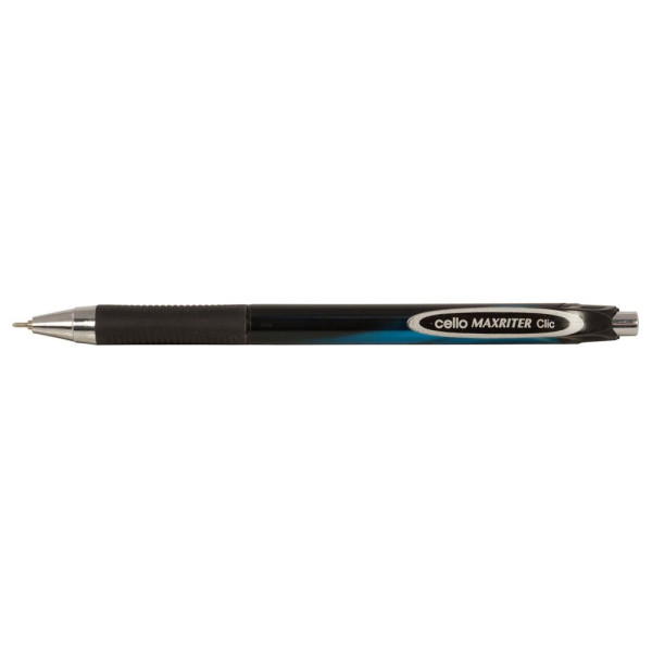 Ручка шариковая Cello MAXRITER XS CLIC (0,7мм, синий, чернила пониженной вязкости, резиновая манжета, коробка)