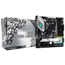 Материнская плата ASRock B550M STEEL LEGEND (AM4, B550, xDDR4 DIMM, microATX, RAID SATA: 0,1,10)