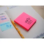 Блок самоклеящийся Hopax 21165 (бумага, малиновый, 76x76мм, 100листов, 70г/м2)