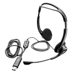 Гарнитура Logitech PC Headset 960 USB (оголовье, USB, 2.4м, накладные, USB)
