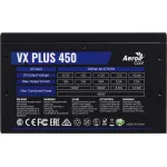 Блок питания Aerocool VX Plus 450W (ATX, 450Вт, 20+4 pin, ATX12V 2.3, 1 вентилятор)