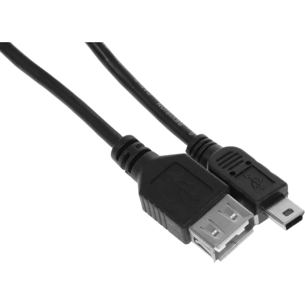 Кабель OTG Buro (прямой USB A(f), прямой mini USB B (m), 0,2м)