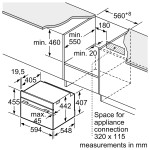 Электрический духовой шкаф Bosch CMG633BS1