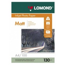 Фотобумага Lomond 0102004 (A4, 130г/м2, для струйной печати, двусторонняя, матовая, 100л) [0102004]