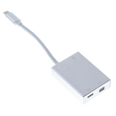 Адаптер Buro (USB Type-C (m), USB Type-C (f), 0,1м)