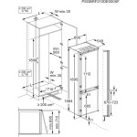 Холодильник полностью встраиваемый Electrolux E7TNGE75S (A++, 696x1884x549см)