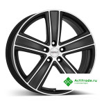 Dezent TH dark R17/7.5J PCD 5x112 ET 40 ЦО 70,1 черный с полированной лицевой поверхностью