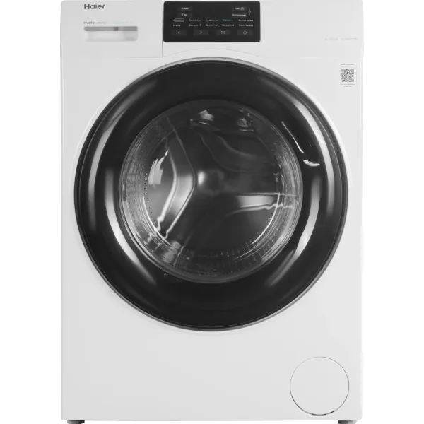Стиральная машина Haier HW60-BP10919B(фронтальная средняя, класс стирки/отжима/э.потребления: A/C/A+++ , макс: 6кг, 1000 об/мин, инвертер, 59.5x85x46см, белый)