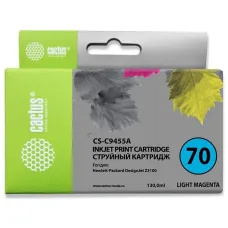 Чернильный картридж Cactus HP 70 CS-C9455A (светло-пурпурный пигментный; 130стр; DJ Z3100)