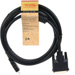 Кабель-переходник VCOM (HDMI (m), DVI-D (m))