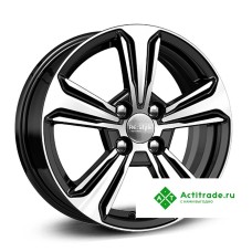 КиК Solaris II КС777 R15/6J PCD 4x100 ET 46 ЦО 54,1 черный с полированной лицевой поверхностью [74077]