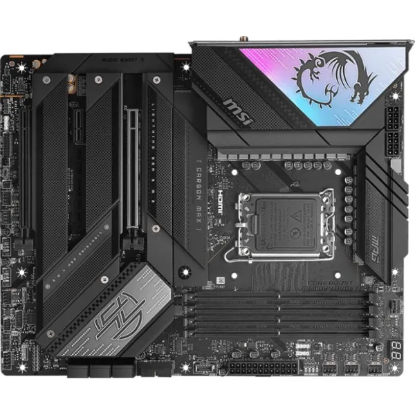 Материнская плата MSI MPG Z790 CARBON MAX WIFI II (LGA1700, 4xDDR4 DIMM, ATX, RAID SATA: 0,1,15,5)