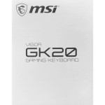 Клавиатура MSI VIGOR GK20 ( мембранные, 104кл)