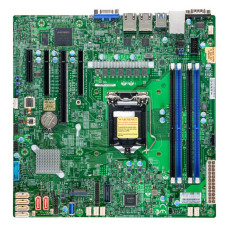 Материнская плата Supermicro X12STL-F (LGA1200, Intel C252, 4xDDR4 DIMM, mATX, RAID SATA: 0,1,10,5) [MBD-X12STL-F-O]