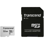 Карта памяти microSDHC 32Гб Transcend (Class 10, 100Мб/с, UHS-I U1, адаптер на SD)