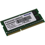 Память SO-DIMM DDR3 4Гб 1600МГц Patriot Memory (12800Мб/с, CL11, 204-pin, 1.5 В)