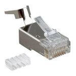 Коннектор Hyperline PLUG-8P8C-UV-C6-TW-SH-10