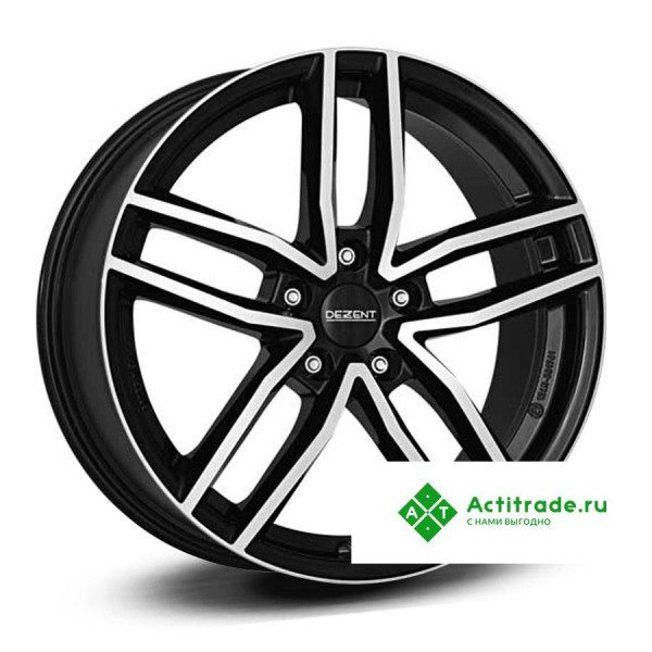 Dezent TR dark R16/6.5J PCD 5x114,3 ET 40 ЦО 60,1 черный с полированной лицевой поверхностью