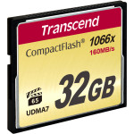 Карта памяти CF 32Гб Transcend (160Мб/с, 1000x)