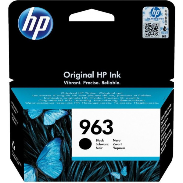 Чернильный картридж HP 963 (черный; 1000стр; OfficeJet Pro 901x, 902x)