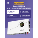ИБП Powerman Smart 1000 INV (Line-Interactive, 1000ВА, 600Вт, 2xCEE 7 (евророзетка))