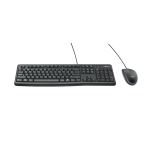 Клавиатура и мышь Logitech Desktop MK120 Black USB (классическая мембранная, 104кл, светодиодная, кнопок 2)