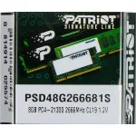 Память SO-DIMM DDR4 8Гб 2666МГц Patriot Memory (21300Мб/с, CL19, 260-pin, 1.2 В)