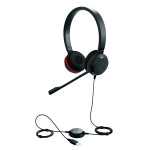 Гарнитура Jabra Evolve 30 II MS Stereo (оголовье, с проводом, накладные, USB Type-A, Skype for Business)