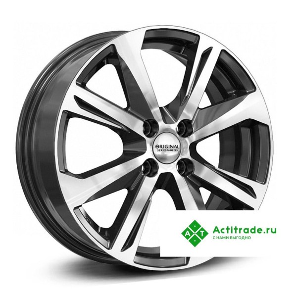 Скад KL-325 R16/6J PCD 4x100 ET 50 ЦО 60,1 черный с полированной лицевой поверхностью