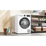 Сушильная машина Bosch WQG24501BY (Heat Pump (тепловой насос), D, макс.загрузка 9 кг, 14 программ, уровень шума 62 дБ)