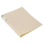 Папка с зажимом Бюрократ Gems GEM07PCREAM (зажимов 1, A4, пластик, толщина пластика 0,7мм, карман торцевой с бумажной вставкой, кремовый жемчуг)
