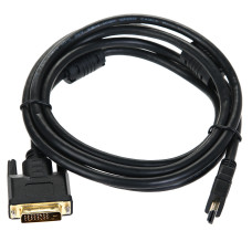 Кабель-переходник VCOM (HDMI (m), DVI-D (m))