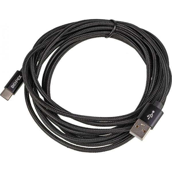 Кабель (USB Type-C (m), USB A(m), 3м, 2,4A)