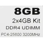 Память DIMM DDR4 2x4Гб 3200МГц Patriot Memory (25600Мб/с, CL16, 288-pin, 1.35 В)
