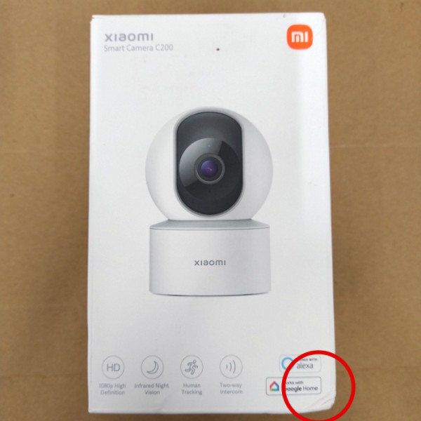 Камера видеонаблюдения Xiaomi Smart Camera C200 (IP, внутренняя, поворотная, сферическая, 2Мп, 2.8-3.6мм, 1920x1080)