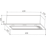 Вытяжка Weissgauff Box 455 Inox