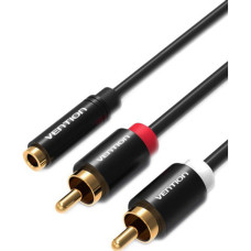 Кабель Vention (2RCA (m), mini jack 3.5 mm (f))