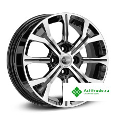 КиК Vesta КС945 R15/6J PCD 4x100 ET 50 ЦО 60,1 черный с полированной лицевой поверхностью