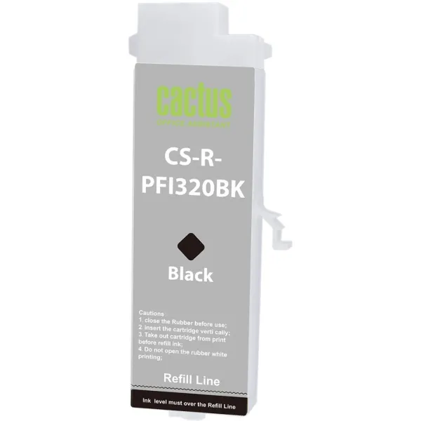 Cactus CS-R-PFI320BK (черный; 260стр; imagePrograf TM-200, 200MFP, 205, 300, 300MFP, 305, 250, 255, 350, 355)