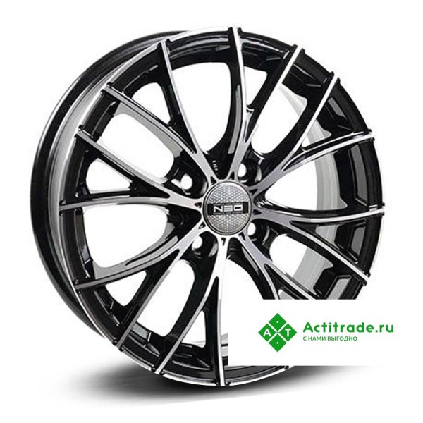 Neo 573 R15/6J PCD 4x100 ET 40 ЦО 60,1 черный с полированной лицевой поверхностью