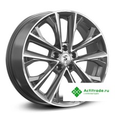 Premium Series КР012 X-Trail R18/7J PCD 5x114,3 ET 45 ЦО 66,1 темно - серый глянцевый с полированной лицевой поверхностью