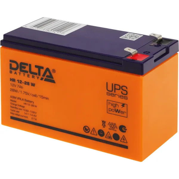 Батарея Delta HR 12-28 W (12В, 7Ач)