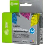 Чернильный картридж Cactus HP 22 CS-C9352 (многоцветный; 11,4стр; 17мл; DJ 3920, 3940, D1360, D1460, D1470, D1560, D2330, D2360, D2430, D2460, F370, F375, F380, F2180, F2187, F2224, F2280, F2290, F4140, F4172, F4180, F4190)
