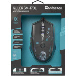 Мышь DEFENDER Killer GM-170L Black USB (3200dpi)