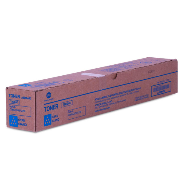 Тонер-картридж Konica Minolta TN-324C (голубой; 26000стр; Тонер TN-324C Konica-Minolta bizhub C258, C308, C368-серия, 26К)