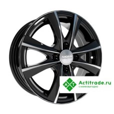 Скад Мальта R15/6J PCD 4x114,3 ET 45 ЦО 67,1 черный с полированной лицевой поверхностью [1640505]