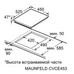 Варочная поверхность Maunfeld CVCE453SDBK