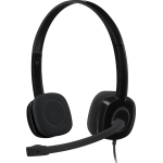 Гарнитура Logitech Stereo Headset H151 (оголовье, 3.5 мм, 1.8м, накладные, mini jack 3.5 mm combo, 80г)